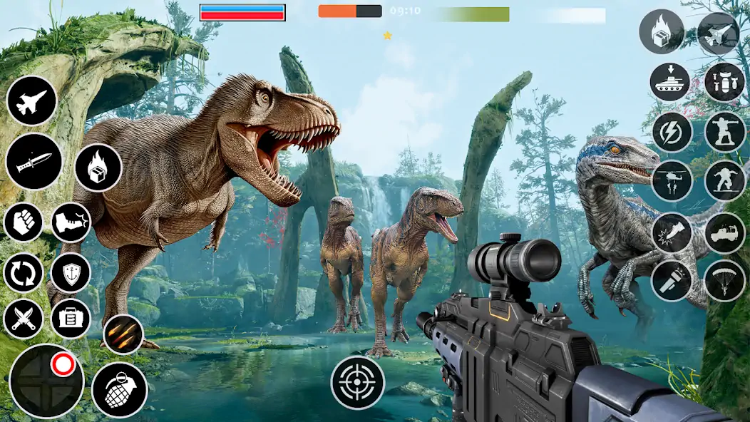 Скачать Dino Hunter : игры динозавров Взлом [МОД Много монет] + [МОД Меню] MOD APK на Андроид