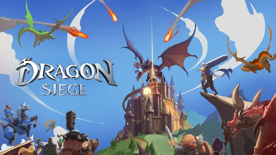 Скачать Dragon Siege: Kingdom Conquest Взлом [МОД Много монет] + [МОД Меню] MOD APK на Андроид