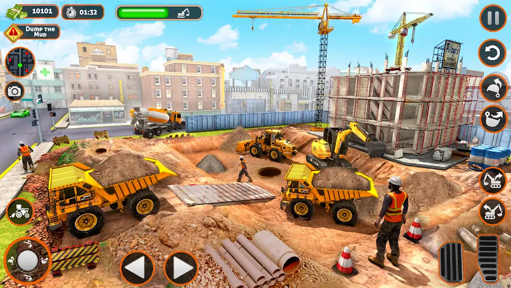 Скачать Construction Dump Truck Sim Взлом [МОД Бесконечные деньги] + [МОД Меню] MOD APK на Андроид