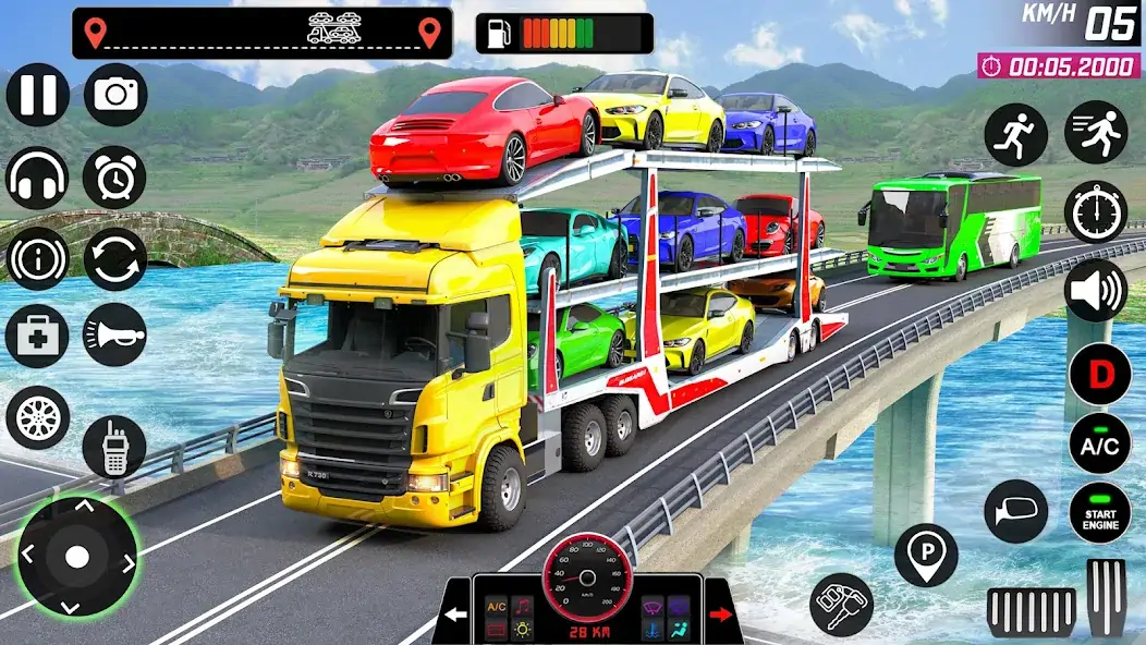 Скачать Transport Truck Game Car Games Взлом [МОД Много монет] + [МОД Меню] MOD APK на Андроид