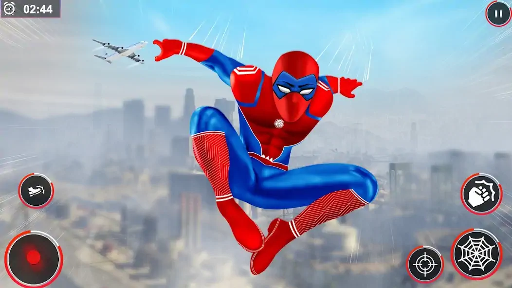 Скачать Flying Spider Rope Hero Fight Взлом [МОД Много денег] + [МОД Меню] MOD APK на Андроид