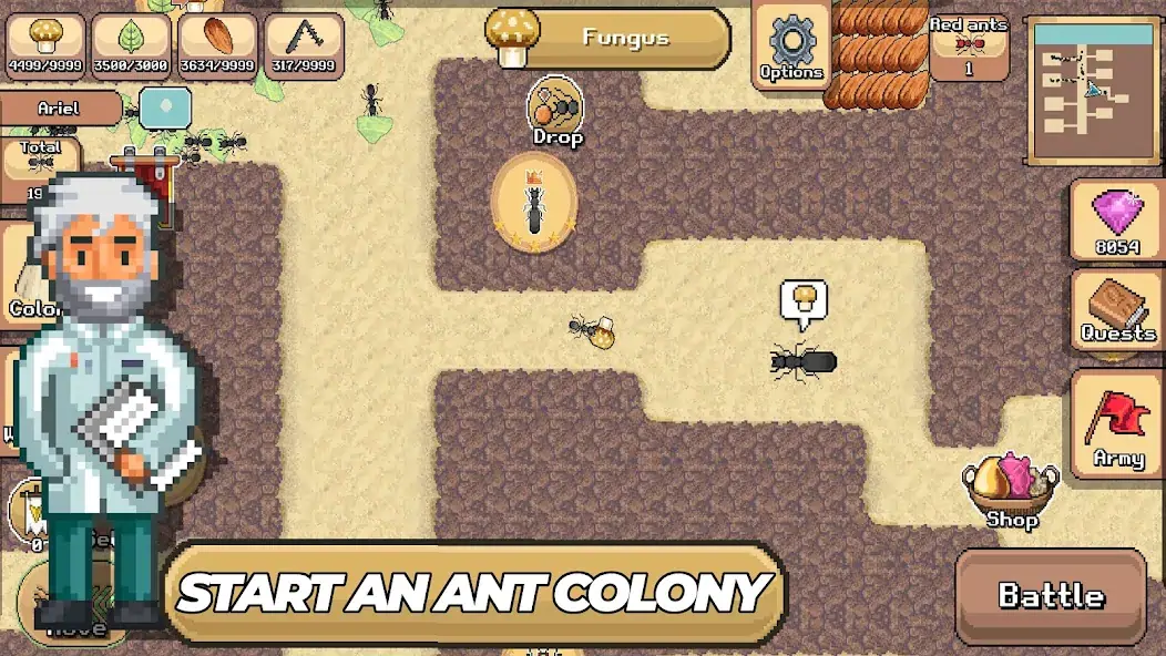 Скачать Pocket Ants: Симулятор Колонии Взлом [МОД Бесконечные деньги] + [МОД Меню] MOD APK на Андроид