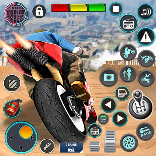 Скачать мега пандус мотоцикл трюки Взлом [МОД Много денег] + [МОД Меню] MOD APK на Андроид