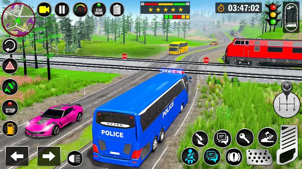 Скачать Police Bus Simulator: Bus Game Взлом [МОД Бесконечные монеты] + [МОД Меню] MOD APK на Андроид