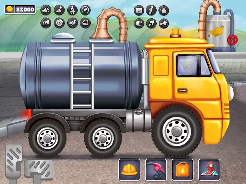 Скачать Дети Масло Танкер: Truck Игры Взлом [МОД Бесконечные монеты] + [МОД Меню] MOD APK на Андроид