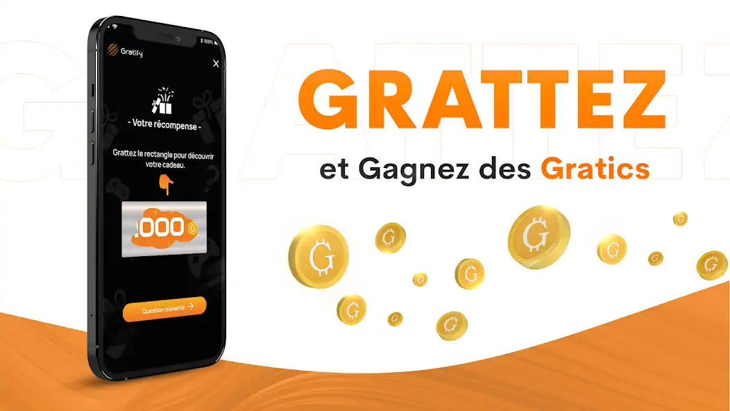 Скачать Gratify : Jouer Gratter Gagner Взлом [МОД Бесконечные монеты] + [МОД Меню] MOD APK на Андроид
