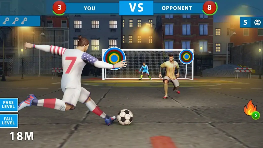 Скачать Street Football Kick Games Взлом [МОД Много монет] + [МОД Меню] MOD APK на Андроид