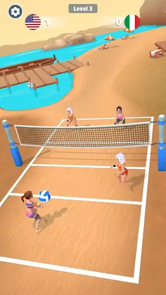 Скачать Beach Volleyball Game Взлом [МОД Много монет] + [МОД Меню] MOD APK на Андроид