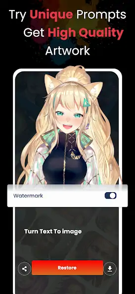 Скачать ai art anime: ai art generator [Полная версия] MOD APK на Андроид