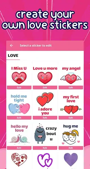 Скачать Love Stickers - WASticker [Премиум версия] MOD APK на Андроид