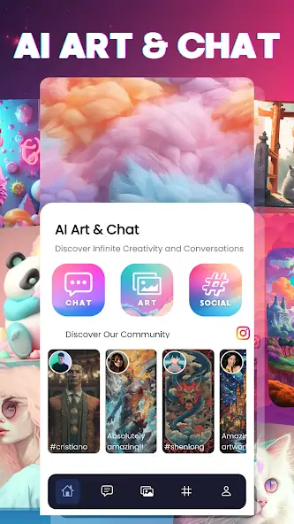 Скачать AI Art Generator, Photo & Chat [Без рекламы] MOD APK на Андроид