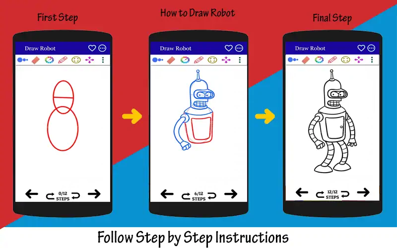 Скачать Как нарисовать робота [Полная версия] MOD APK на Андроид