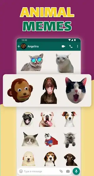 Скачать Animals Stickers WASticker [Разблокированная версия] MOD APK на Андроид