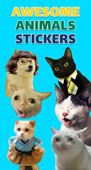 Скачать Animals Stickers WASticker [Разблокированная версия] MOD APK на Андроид