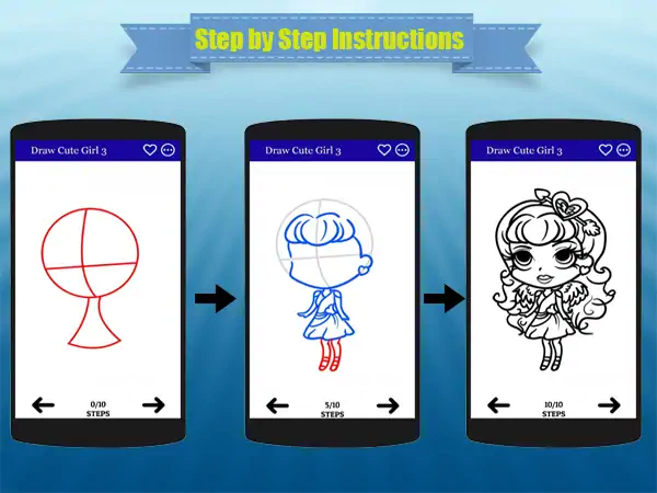 Скачать Как нарисовать девушку [Премиум версия] MOD APK на Андроид