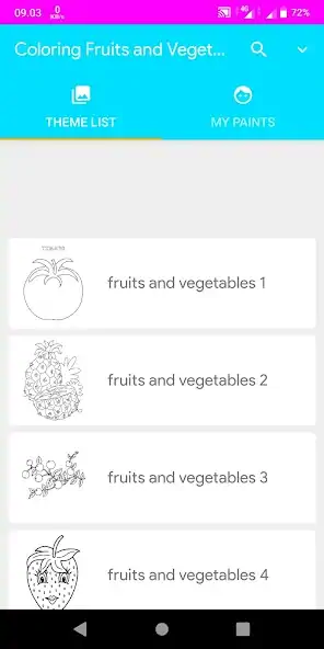 Скачать Coloring Fruits And Vegetables [Полная версия] MOD APK на Андроид