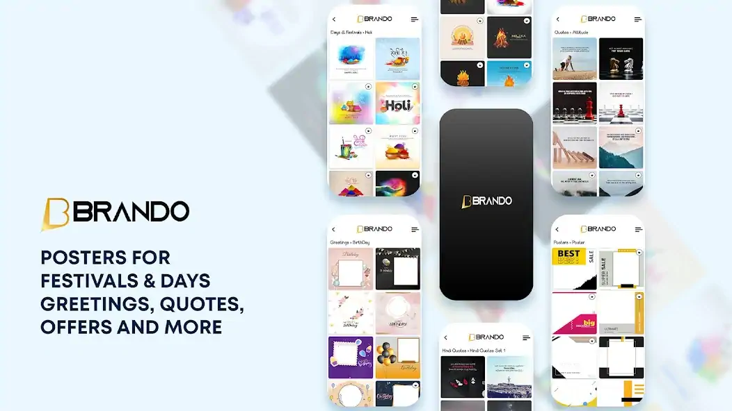 Скачать Brando App Festival Posters [Без рекламы] MOD APK на Андроид