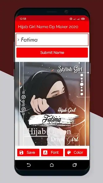 Скачать Hijab Girl Name DP Maker 2022 [Разблокированная версия] MOD APK на Андроид