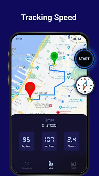 Скачать Спидометр: GPS Одометр [Полная версия] MOD APK на Андроид