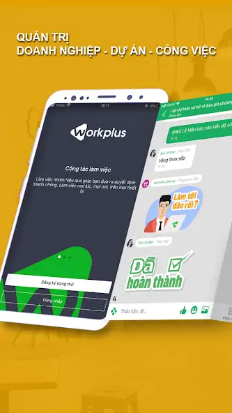 Скачать Quản lý công việc - Workplus [Премиум версия] MOD APK на Андроид