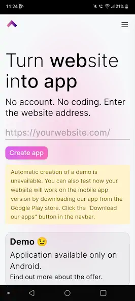 Скачать web2app.app [Без рекламы] MOD APK на Андроид