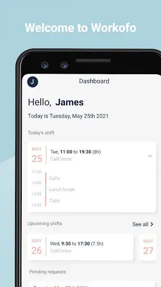 Скачать Workofo employee schedules [Полная версия] MOD APK на Андроид