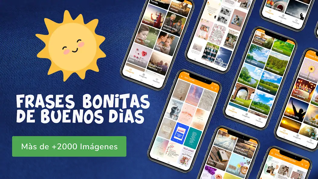 Скачать Frases Bonitas de Buenos Días [Разблокированная версия] MOD APK на Андроид
