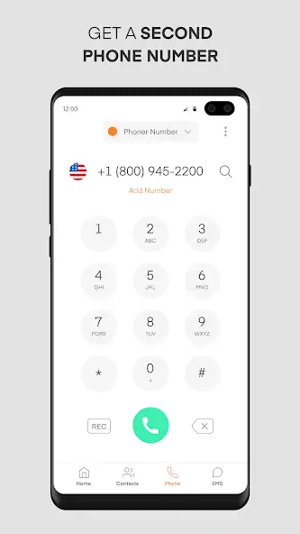 Скачать Phoner 2nd Phone Number + Text [Без рекламы] MOD APK на Андроид