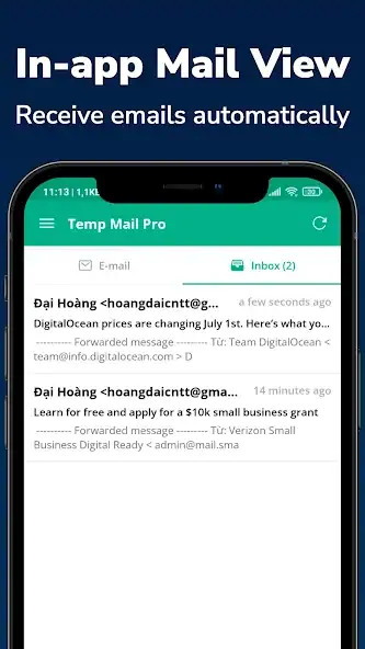 Скачать Temp Mail Pro - Multiple Email [Без рекламы] MOD APK на Андроид