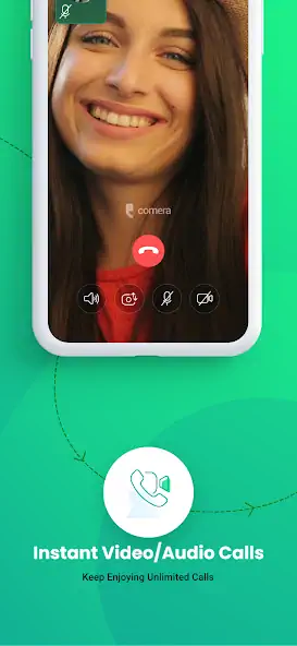 Скачать Comera - Video Calls & Chat [Разблокированная версия] MOD APK на Андроид