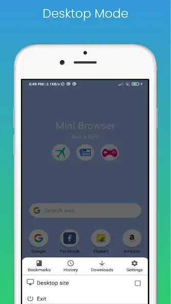 Скачать Mini Browser- Fast Web Browser [Разблокированная версия] MOD APK на Андроид