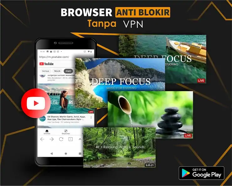 Скачать Browser Anti Blokir - XHub [Полная версия] MOD APK на Андроид
