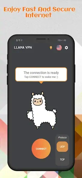Скачать Llama VPN: Unlimited VPN Proxy [Полная версия] MOD APK на Андроид