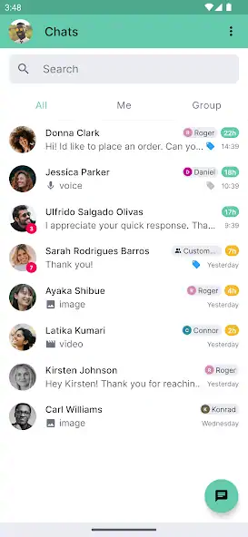 Скачать get.chat - Shared Team Inbox [Премиум версия] MOD APK на Андроид