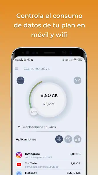 Скачать Consumo Datos Móviles [Премиум версия] MOD APK на Андроид