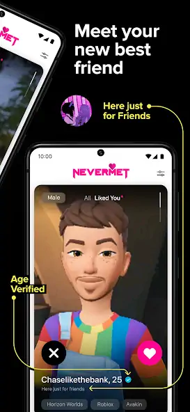 Скачать Nevermet - VR Dating Metaverse [Полная версия] MOD APK на Андроид