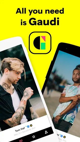 Скачать Gaudi: Gay Guys, Chat & Dating [Разблокированная версия] MOD APK на Андроид