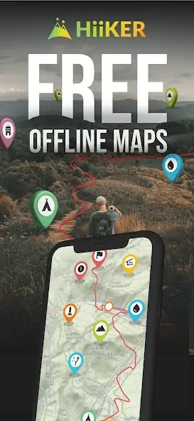 Скачать HiiKER: The Hiking Maps App [Без рекламы] MOD APK на Андроид