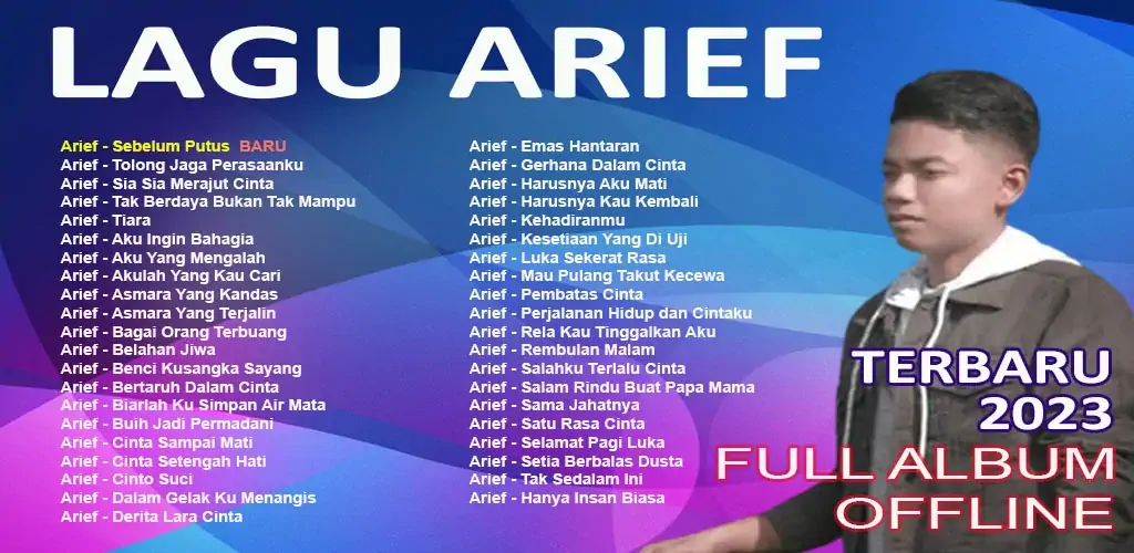 Скачать Lagu Arief Lengkap Offline [Полная версия] MOD APK на Андроид