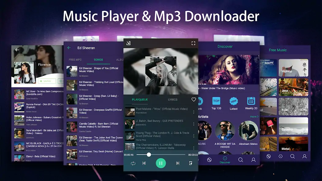 Скачать Free Music - music & songs,mp3 [Разблокированная версия] MOD APK на Андроид
