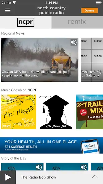 Скачать NCPR Public Radio App [Разблокированная версия] MOD APK на Андроид