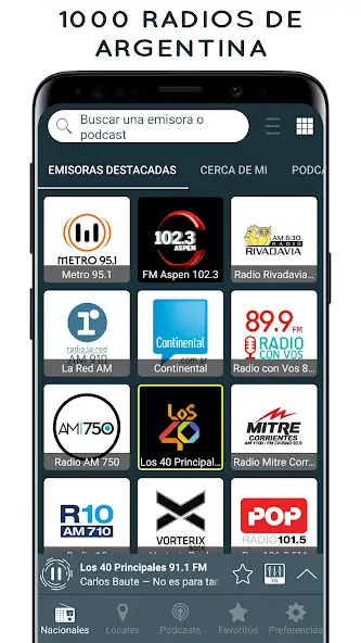 Скачать Radios Argentinas FM y AM [Разблокированная версия] MOD APK на Андроид