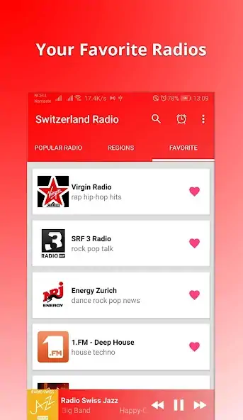Скачать Switzerland Radio - Online FM [Полная версия] MOD APK на Андроид