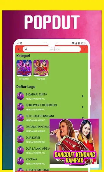 Скачать Dangdut Kendang Rampak Koplo [Полная версия] MOD APK на Андроид