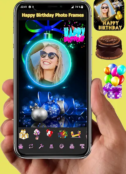 Скачать Happy Birthday Photo Frames [Премиум версия] MOD APK на Андроид