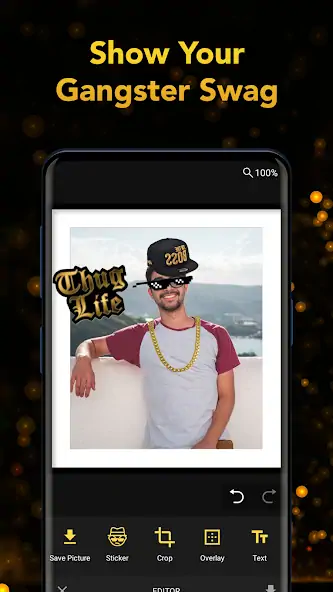 Скачать Thug Life Sticker Pic Editor [Премиум версия] MOD APK на Андроид
