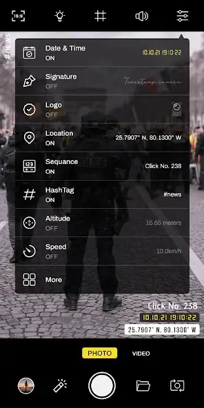 Скачать Timestamp camera: Date stamp [Без рекламы] MOD APK на Андроид