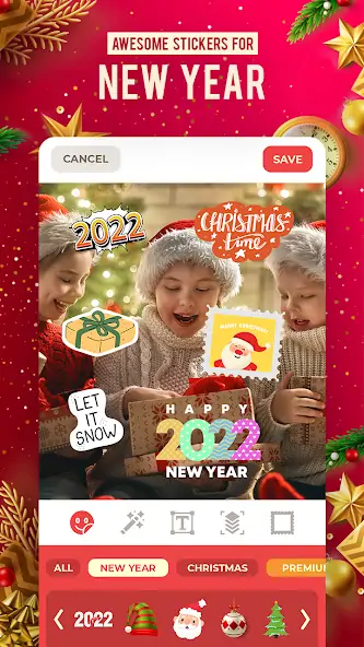 Скачать Новогодние Наклейки [Без рекламы] MOD APK на Андроид