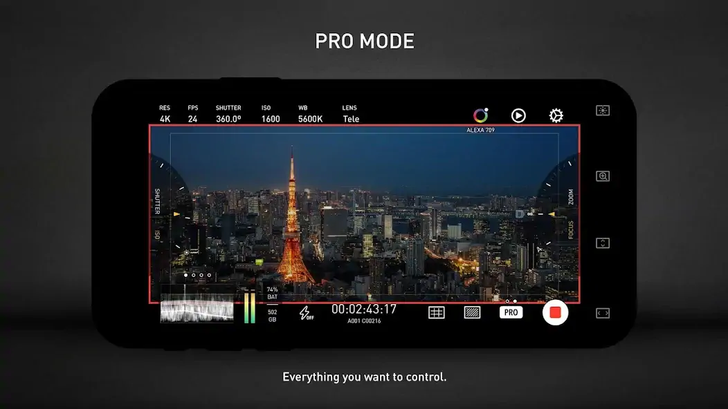 Скачать Protake - Mobile Cinema Camera [Разблокированная версия] MOD APK на Андроид