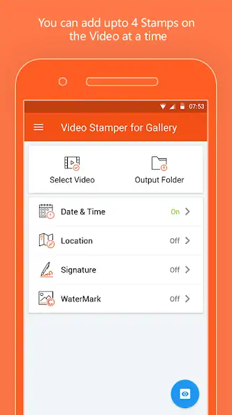 Скачать Video Stamper: Video Watermark [Разблокированная версия] MOD APK на Андроид